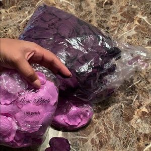 Plum @ lavender silk rose petals